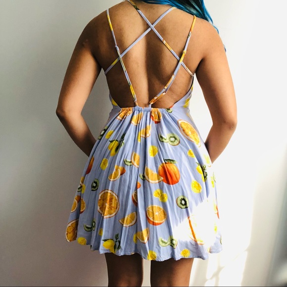 Forever 21 Size S Fruit Print Dress - Picture 2 of 4